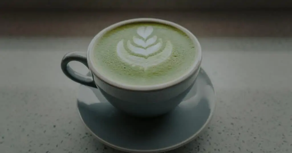 green tea collagen latte