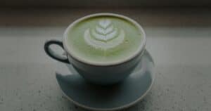 green tea collagen latte