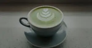 green tea collagen latte