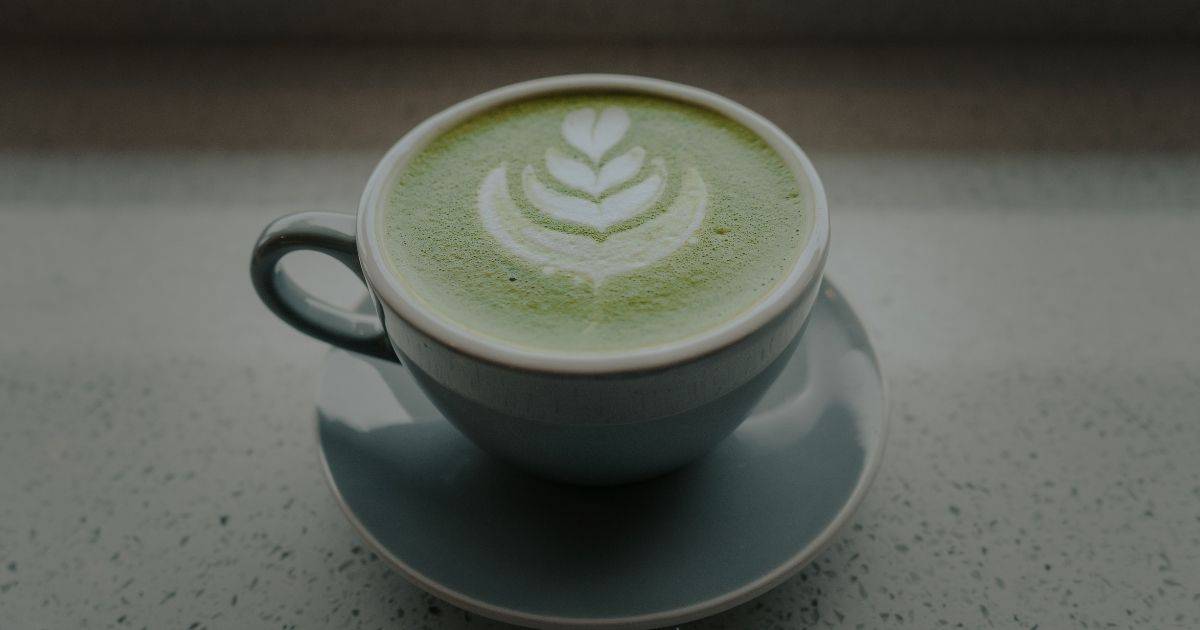 green tea collagen latte