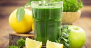 oxalate-heavy green drink with parsely